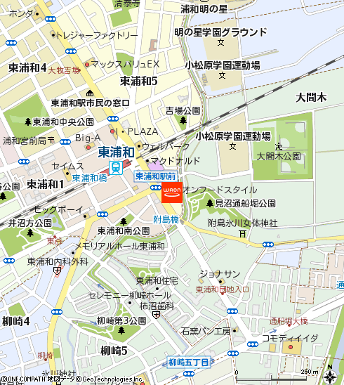 イオンフードスタイル東浦和店付近の地図